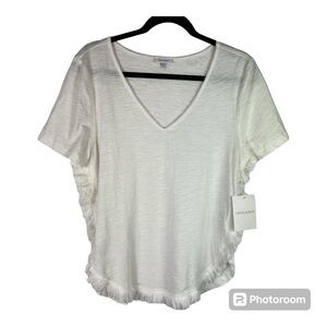 Stella & Dot Sloan Fringe Top Off White NWT Sz Large